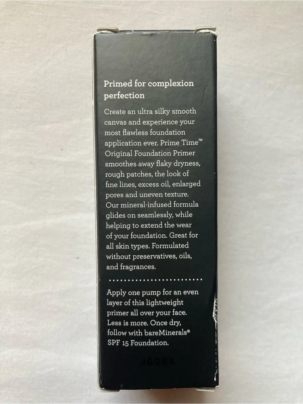 bareMinerals Prime Time Foundation Primer / Full size 1 oz.